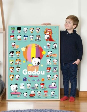 Poster en stickers - joue avec Gadou