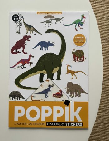 Poster en stickers - les dinosaures