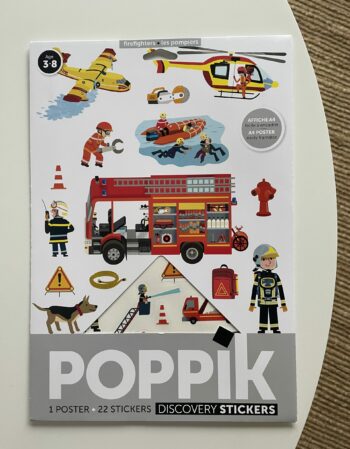 Poster en stickers - les pompiers