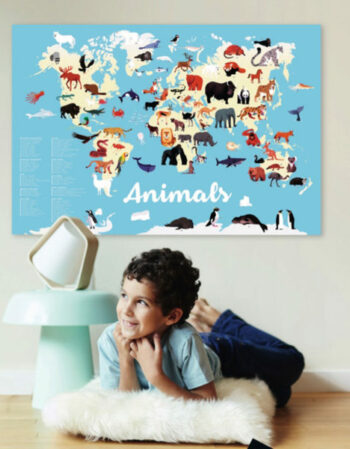 Poster en stickers - animaux du monde