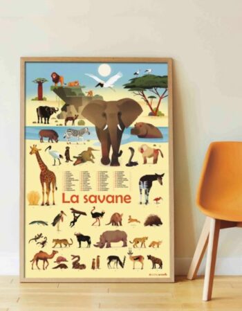 Poster en stickers - la savane