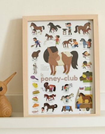 Poster en stickers - le poney club