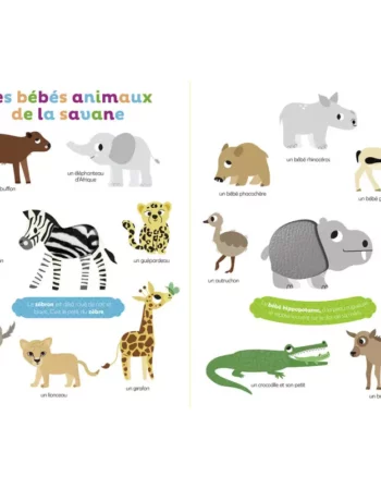 livre à toucher - mes premiers bébés animaux