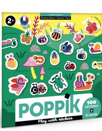 6 cartes + 100 stickers - petites bêtes