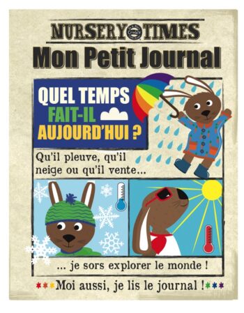 Livre bébé en tissu - la météo