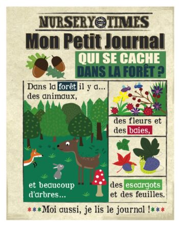 Livre bébé en tissu - la forêt