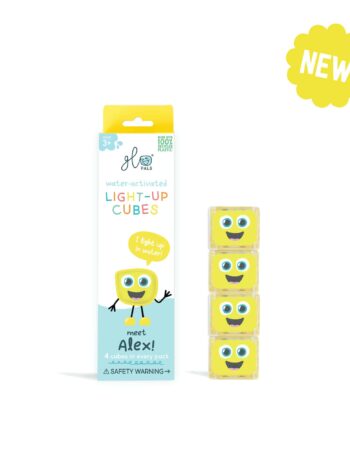 Lot de 4 cubes lumineux - jaune