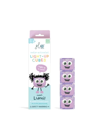 Lot de 4 cubes lumineux - mauve