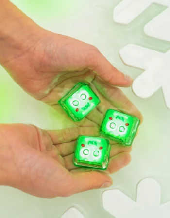 Lot de 4 cubes lumineux - vert